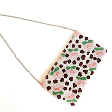 Load image into Gallery viewer, pink flowers beaded clutch purse, birthday gift for her, summer clutch, seed bead purse, beaded bag, tropical handbang, beaded bag, seed bead clutch, summer bag, birthday gift for her, clutch bag, seed bead purse, engagement gift, bridal gift to bride, bridal gift, palm leaves purse, gifts to bride, gifts for bride, wedding gift, bride gifts,beaded clutch purse, birthday gift for her, summer clutch, seed bead purse, beaded bag, summer bag, boho purse, orange flowers purse, Multi color purse