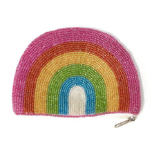 Load image into Gallery viewer, Coin Purse Pouch, Beaded Coin Purse, Cute Coin Purse, Beaded Purse, Summer Coin Purse, Best Friend Gift, Pouches, Boho bags, Wallets for her, beaded coin purse, boho purse, gifs for her, birthday gifts, cute pouches, pouches for women, boho pouch, boho accessories, best friend gifts, coin purse, coin pouch, cash money coin pouch, money coin pouch, friend gift, girlfriend gift, miscellaneous gifts, birthday gift, save money gift , rainbow lover gifts, rainbow purse, best seller, best selling items