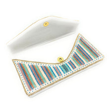 Load image into Gallery viewer, Blue beaded clutch purse, birthday gift for her, Blue seed bead purse, beaded bag, blue beaded handbag, beaded bag, seed bead clutch, FALL bag, birthday gift, Blue clutch bag, best friend gifts, engagement gift, bridal gift to bride, bridal gift, sea blue beaded clutch, turquoise bead purse, wedding gift, bride gifts, beaded clutch purse, fall beaded bag, summer bag, boho purse, Light blue beaded clutch purse, blue purse, blue bead purse, best selling items, best seller, sea blue clutch, blue sequins bag