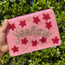 Load image into Gallery viewer, large Purse Pouch, Beaded Coin Purse, Cute Coin Purse, Beaded Purse, Summer large yeehaw Purse, Best Friend Gift, Pouches, Boho bags, Wallets for her, beaded coin purse, boho purse, gifs for her, birthday gifts, cute pouches, pouches for women, boho pouch, boho accessories, best friend gifts, coin purse, coin pouch, friend gift, girlfriend gift, miscellaneous gifts, best friend birthday gift, gift card bag, cosmetic bag, make up bag, Yeehaw pouch, Fun Pouch, Yeehaw large purse, Bachelorette party favors