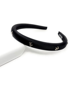 Thin Silver Bow Baroque Headband