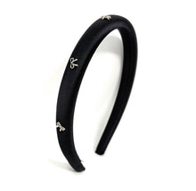 Load image into Gallery viewer, Thin Silver Bow Baroque Headband