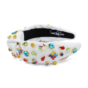 custom autism awareness headband, jeweled headband, autism top knot headband, autism awareness knot headband, autism jeweled headband, handmade headband, custom headband, bejeweled accessories, autism hair accessories, embellished earrings, custom earrings, autism awareness gifts, birthday gifts, bohemian headband, luxurious handmade accessories, party earrings, autism support gifts, autism awareness gifts, rhinestone headband, embellished headband, party headband, statement headband, best selling items