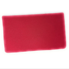 Load image into Gallery viewer, Back which is a red rectangular clutch on a white background