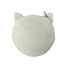 Load image into Gallery viewer, Round cushion with cat ears on a white background
