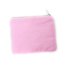Load image into Gallery viewer, Pink pouch with a zipper on a white background