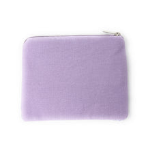 Load image into Gallery viewer, Purple pouch with a zipper on a white background