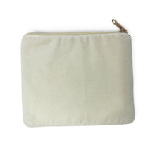 Load image into Gallery viewer, Back view of the ivory beaded Hanukkah pouch with a clean, minimalist design.