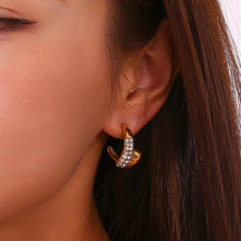 Load image into Gallery viewer, custom stud Earrings, 18k gold stud Earrings, minimalist style Earrings, stud 18k gold earrings, custom earrings, earrings party accessories, fancy accessories, 18k gold plated earrings, custom earrings, best friend gifts, birthday gifts, bohemian earrings, luxurious handmade accessories, embellished night jewelry, Fancy earrings, bridal gold plated earrings, beaded jeweled earrings, best selling items, handmade gifts, custom gifts, valentines day gifts valentines day for her, gifts for her, earrings for wo