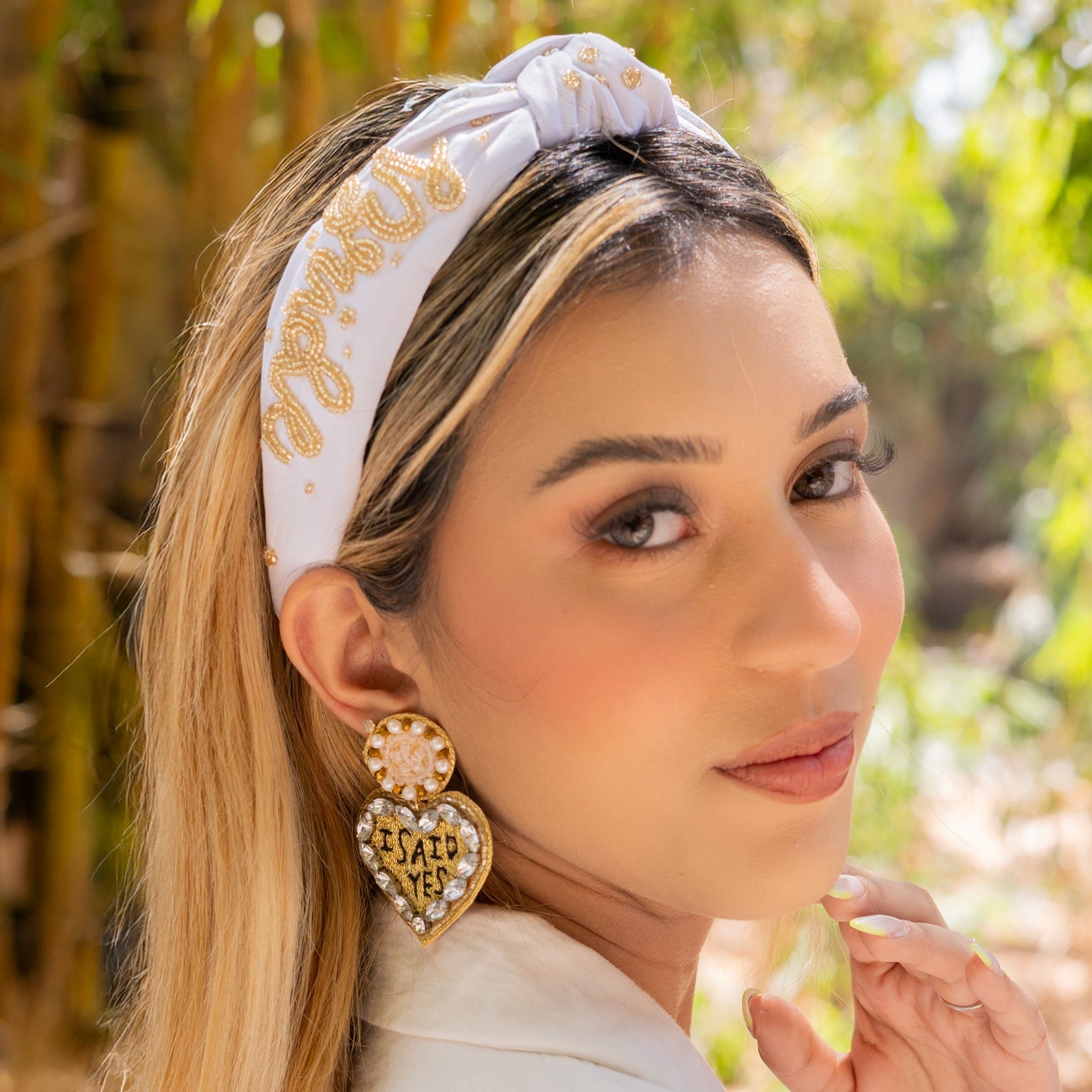 Twine and Love | Bride Beaded Knot Headband | Handcrafted  display picture 2