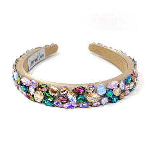 headband for women, beige headband, beige baroque headband, multicolor headband, beige headband, bridal headband, bridal accessories, beige luxurious hairband, luxurious hair band, unique embellished headband, unique headband, statement headband, custom bridal headband, multicolor color hair accessories, embellished headband, gemstone headband, luxury headband, brown bejeweled headband, bling headband, baroque embellished headband, custom headband, jeweled baroque headband, evening hair accessory
