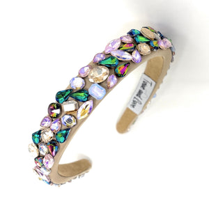 headband for women, beige headband, beige baroque headband, multicolor headband, beige headband, bridal headband, bridal accessories, beige luxurious hairband, luxurious hair band, unique embellished headband, unique headband, statement headband, custom bridal headband, multicolor color hair accessories, embellished headband, gemstone headband, luxury headband, brown bejeweled headband, bling headband, baroque embellished headband, custom headband, jeweled baroque headband, evening hair accessory
