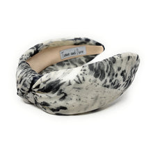 Load image into Gallery viewer, Marble Print Knot Headband – Neutral Chic