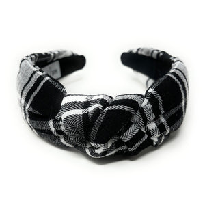 holiday Headband, holiday Knotted Headband, black plaid Knotted Headband, gray Plaid Hair Accessories, Plaid Headband, Best Seller, headbands for women, best selling items, knotted headband, hairbands for women, black plaid gifts, black white knot Headband, School hair accessories, school plaid headband, Plaid uniform headband, Statement headband, school uniform, school uniform knot headband, black Knotted headband, plaid headband, School Knot headband, plaid knot headband