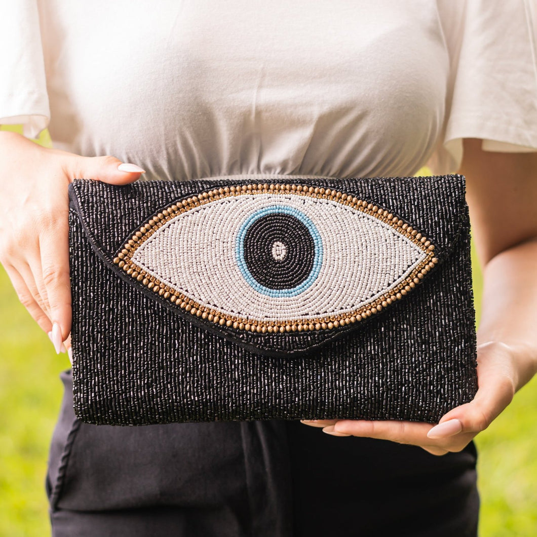 Evil Eye Beaded Clutch, Black Bead Clutch Bag, Black Beaded Clutch Purse, Wedding Clutch Bag, Party Clutch Purse, Evening Beaded Clutch, evening clutch, evening clutches, party purse, beaded clutch purse, engagement gift, cross body purse, crossbody handbag, best friend gifts, beaded clutches, black beaded purse, black clutch purse, turkey eye bead clutch, evening purses, wedding clutches, party clutch purse, silver evening clutch, fancy evening clutches, elegant evening clutches, turkey eye accessories