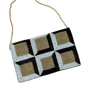 black white beaded clutch purse, white black bead purse, beaded bag, boho handbag, beaded bag, black white seed bead clutch, birthday gift for her, clutch bag, seed bead purse, engagement gift, party clutches, black white purse, gifts to bride, wedding gift, evening bags, elegant beaded clutch purse, birthday gift for her, summer clutch, unique clutch purse, beaded bag, Autumn bag, black boho purse, square beaded clutch purse, unique bags, best selling items, handmade gifts, handmade bag purse, evening purs