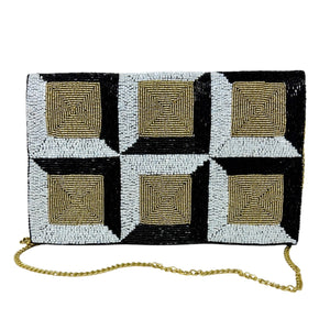 black white beaded clutch purse, white black bead purse, beaded bag, boho handbag, beaded bag, black white seed bead clutch, birthday gift for her, clutch bag, seed bead purse, engagement gift, party clutches, black white purse, gifts to bride, wedding gift, evening bags, elegant beaded clutch purse, birthday gift for her, summer clutch, unique clutch purse, beaded bag, Autumn bag, black boho purse, square beaded clutch purse, unique bags, best selling items, handmade gifts, handmade bag purse, evening purs