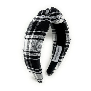 holiday Headband, holiday Knotted Headband, black plaid Knotted Headband, gray Plaid Hair Accessories, Plaid Headband, Best Seller, headbands for women, best selling items, knotted headband, hairbands for women, black plaid gifts, black white knot Headband, School hair accessories, school plaid headband, Plaid uniform headband, Statement headband, school uniform, school uniform knot headband, black Knotted headband, plaid headband, School Knot headband, plaid knot headband