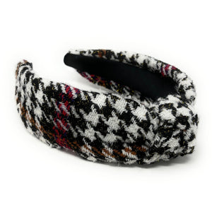 houndstooth Headband, plaid Knotted Headband, houndstooth Knotted Headband, houndstooth Plaid Hair Accessories, Plaid Headband, Best Seller, headbands for women, best selling items, knotted headband, hairbands for women, black white plaid gifts, Plaid knot Headband, winter hair accessories, winter plaid headband, Plaid uniform headband, Statement headband, school uniform, school uniform knot headband, custom Knotted headband, plaid headband, Winter Plaid knot headband, plaid knot headband, plaid accessories