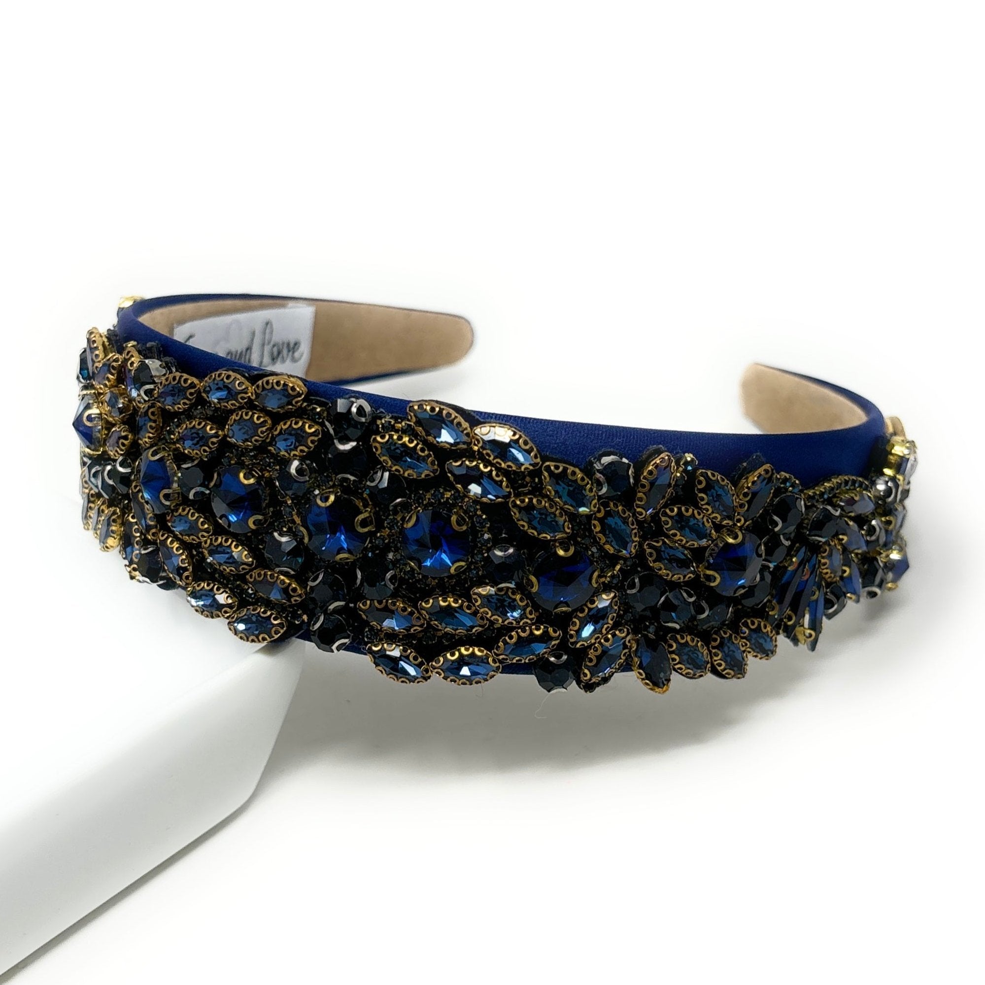 COPY - Anthropologie NamJosh Blue Beaded Headband display picture 1