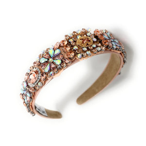 headband for women, blush headband, blush peach baroque headband, summer headband, blush embellished headband, bridal headband, bridal accessories, blush luxurious hairband, luxurious hair band, unique embellished headband, unique headband, statement headband, custom bridal headband, peach blush color accessories, embellished headband, gemstone headband, luxury headband, blush bejeweled headband, bling headband, baroque embellished headband, custom headband, jeweled baroque headband, evening hair accessory
