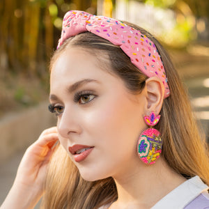 floral Beaded Earrings, multicolored Earrings, multi color Earrings, Multicolored beaded Earrings, pink flower earrings, floral lover bead earrings, daisy beaded earrings, Summer earrings, boho Beaded earrings, Love bead earrings, Pink seed bead earrings, floral accessories, spring summer accessories, spring summer earrings, gifts for mom, best friend gifts, birthday gifts, flower earrings, flower beaded earrings, floral earrings accessory, abstract beaded earrings