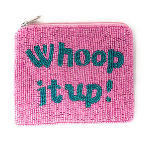 whoop it up Purse Pouch, Beaded Purse, RHOC gifts, Pouches, Real Housewives Gift, beaded pouch zipper, Girls trip gifts, beaded coin purse, gifs for her, birthday gifts, cute pouches, batch gifts, boho pouch, Housewives of Orange County accessories, best friend gifts,  Whoop it up pouch, girlfriend gift, miscellaneous gifts, best friend birthday gift, gift card bag, Bachelorette gifts, Bachelorette party favors, Pink pouch, Vicki RHOC, Bravo bachelorette, best selling items, zipper wallet pouch 