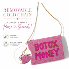 Load image into Gallery viewer, Botox Money LARGE Beaded Pouch
