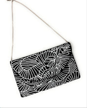 Load image into Gallery viewer, Chic black handbag featuring a decorative beaded motif