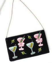 Load image into Gallery viewer, Martini Night Beaded Clutch | Fun Statement Purse