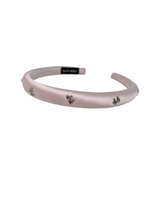 Thin Silver Bow Baroque Headband
