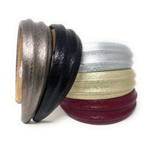 Load image into Gallery viewer, Collection of metallic leather headbands in various colors