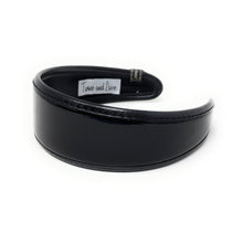 Load image into Gallery viewer, Classic Black Patent Headband – Wide Fit