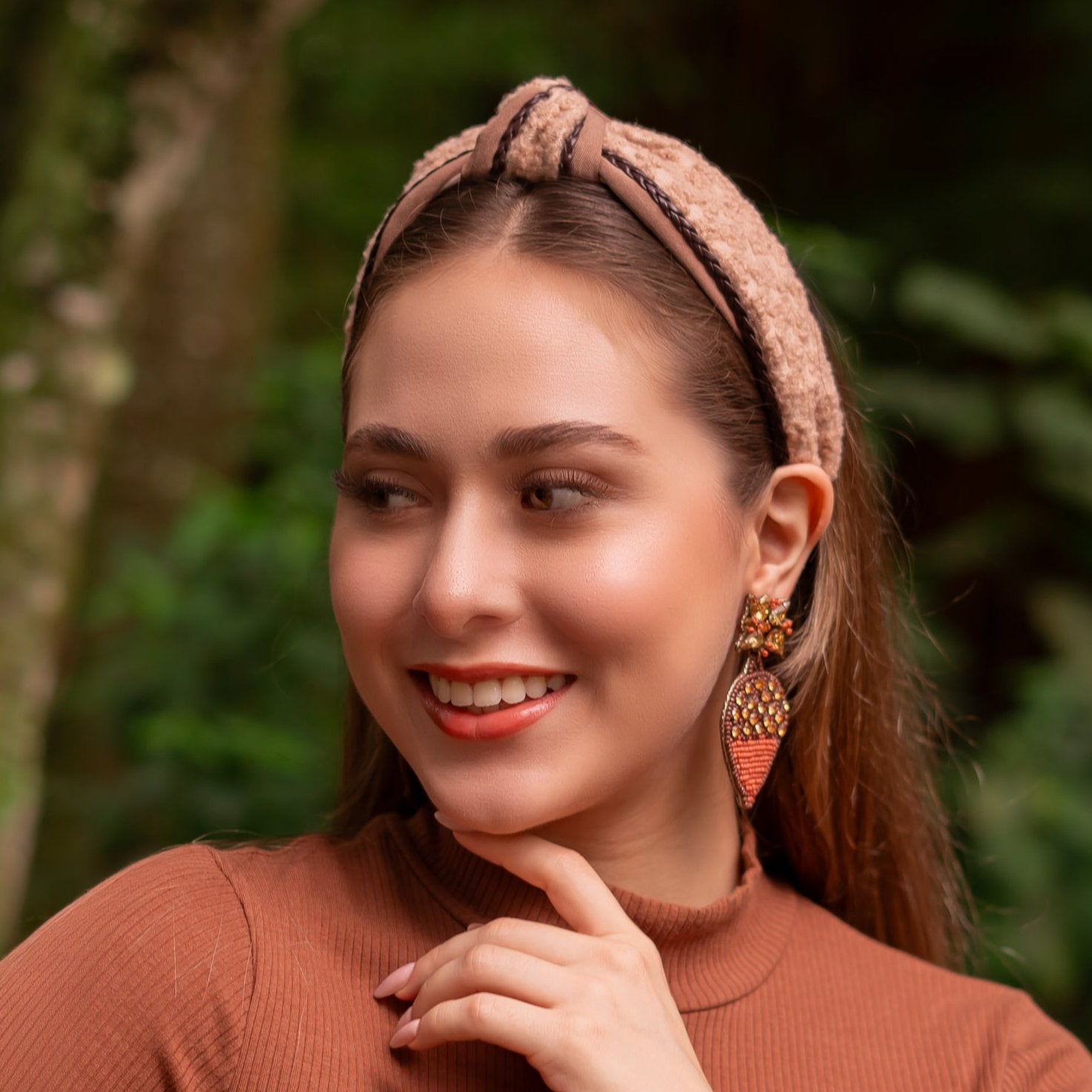 Twine and Love Fall Beaded Accessories Thanksgiving Beaded Earrings