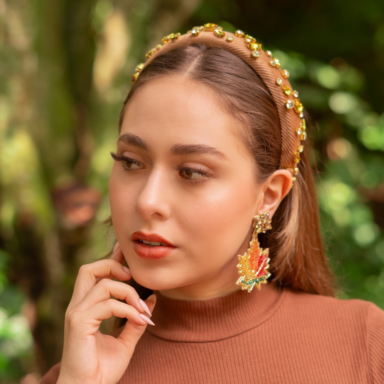 Fall Maple Leaf Earrings For Women - Thanksgiving & Autumn Dangle Earrings, Jewelry Gift For Women & Girls