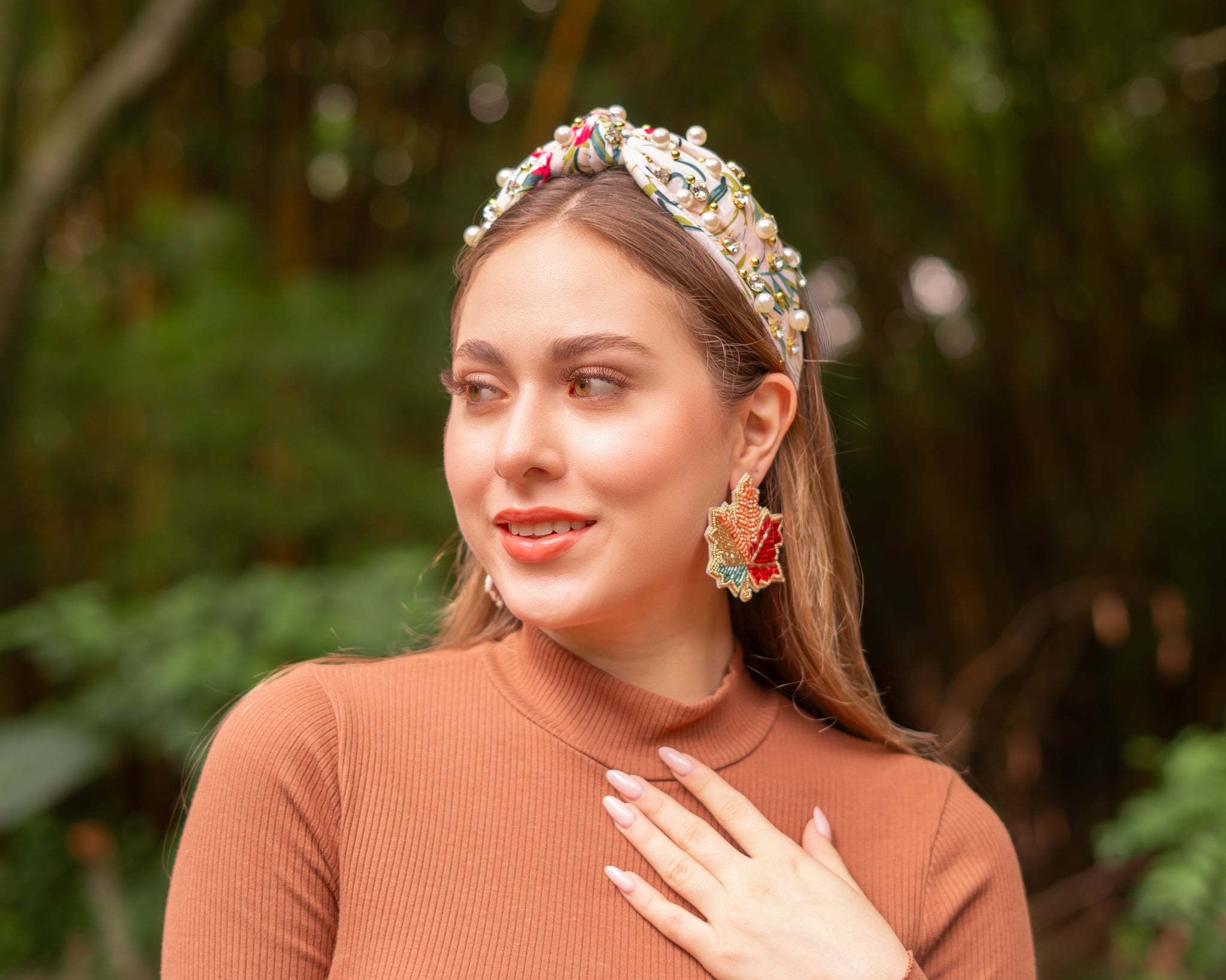 Amazing Hand Made EMBELLISHED HEADBAND Amazon.com : Crystal Headbands for Women main image 3