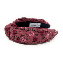 Load image into Gallery viewer, Floral-patterned headband on a white background