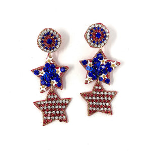4th of July Earrings, USA  Earrings, Fourth of July Earrings, Independence Day Jewelry, America Earrings, American Earrings, Patriot Earrings, USA Flag Earrings, star Patriotic earrings, American Earrings, USA star Beaded Earrings, Seed Bead Earrings, Stars & Stripes, freedom Patriotic Earrings, USA Star Earrings, 4th of July flag earrings, Flag Fashion Earrings, Memorial Day Earrings, Stars Beaded, Fashion Statement, USA flag earrings, USA earrings, handmade earrings, Fourth of  July star earrings