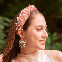 Load image into Gallery viewer, custom beaded Earrings, jeweled Earrings, jeweled Beaded Earrings, unique earrings, gold jeweled earrings, handmade earrings, custom earrings, bejeweled accessories, black white jewelry accessories, embellished earrings, custom earrings, realtor gifts, birthday gifts, bohemian earrings, luxurious handmade accessories, party earrings, Fancy earrings, boho earrings, rhinestone earrings, embellished earrings, Fancy jeweled earrings, party earrings, statement earrings, best selling items