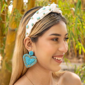 Bachelorette earrings, bride to be gifts, LETS GO GIRLS EARRINGS, turquoise heart earrings, cowgirl earrings, cowgirl beaded earrings, cowgirl beaded accessories, cowgirl accessories, cowgirl earrings, cowgirl beaded earrings, bachelorette gifts, bachelorette beaded earrings, bachelorette party favors, Texas party favors, turquoise beaded earrings, Texas earrings, country girl gifts, country girl earrings, Yeehaw Beaded earrings, howdy earrings, turquoise earrings, heart accessories