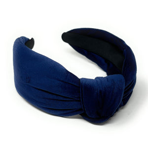 Fall Winter Headband, blue velvet Headband, blue Knot Headband, Fall Hair Accessories, blue velour Headband, Best Seller, headbands for women, best selling items, knotted headband, hairbands for women, Fall Winter gifts, Solid color knot Headband, Solid color hair accessories, Hanukkah headband, Velour knotted headband, Statement headband, Birthday gifts, embellished knot headband, Fall Autumn  accessories, Chanukkah headband, Hanukkah velour headband, Velvet knot headband, velvet knotted headband
