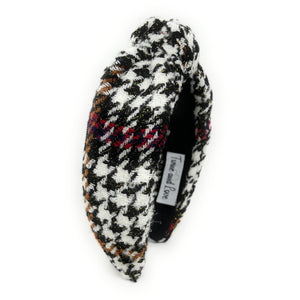 houndstooth Headband, plaid Knotted Headband, houndstooth Knotted Headband, houndstooth Plaid Hair Accessories, Plaid Headband, Best Seller, headbands for women, best selling items, knotted headband, hairbands for women, black white plaid gifts, Plaid knot Headband, winter hair accessories, winter plaid headband, Plaid uniform headband, Statement headband, school uniform, school uniform knot headband, custom Knotted headband, plaid headband, Winter Plaid knot headband, plaid knot headband, plaid accessories