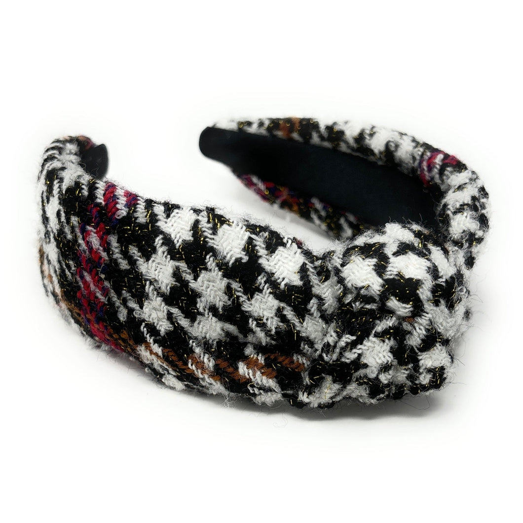 houndstooth Headband, plaid Knotted Headband, houndstooth Knotted Headband, houndstooth Plaid Hair Accessories, Plaid Headband, Best Seller, headbands for women, best selling items, knotted headband, hairbands for women, black white plaid gifts, Plaid knot Headband, winter hair accessories, winter plaid headband, Plaid uniform headband, Statement headband, school uniform, school uniform knot headband, custom Knotted headband, plaid headband, Winter Plaid knot headband, plaid knot headband, plaid accessories