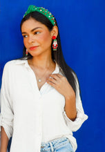 Load image into Gallery viewer, Tree Charm Jeweled Knot Headband