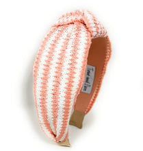 Load image into Gallery viewer, Blush Peach Raffia Knot Headband