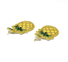 Load image into Gallery viewer, Pineapple Beaded Earrings