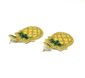 Pineapple Beaded Earrings