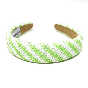 headbands for women, baroque headband, handmade headbands, neon green headband, neon headband, hair band for women, raffia headband, padded headband, neon green raffia headband, luxury headband, jeweled headband, light green knot headband, raffia baroque headband, resort headband, vacation headband, summer headband, raffia accessories, resort accessories, vacation must have, summer hair accessories, green white headband, Summer headband, handmade headband, custom headbands, handmade gifts