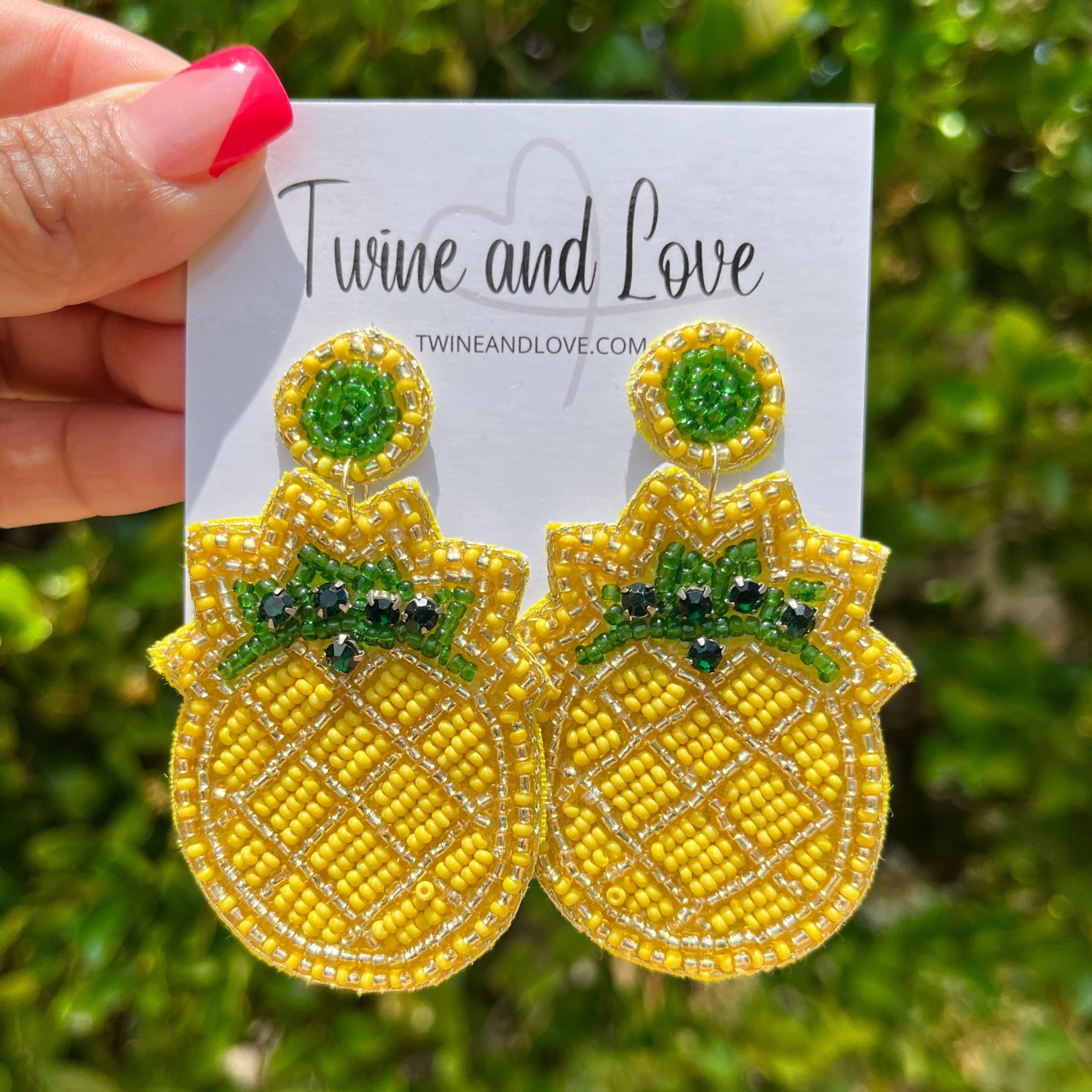 Pineapple earrings discount