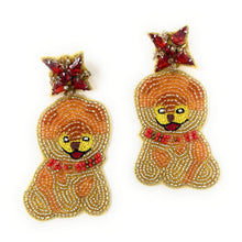 Load image into Gallery viewer, Chow Chow Beaded Earrings, beaded Earrings, Chow Chow Earrings, dog lover Beaded Earrings, pet earrings, pet over bead earrings, Chow chow beaded earrings, custom earrings, Beaded earrings, handmade earrings, dog bead earrings, pet lover accessories, pet lover gift ideas, pet lover earrings, gifts for mom, best friend gifts, birthday gifts, pet lover jewelry, unique earrings, boho earrings, unique jewelry, handcrafted earrings